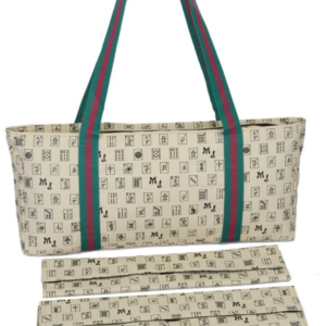 Beige Over the Shoulder MahJongg Soft Carrying Case